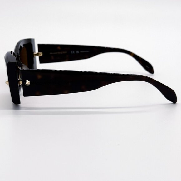 NEW ALEXANDER MCQUEEN AM0426S 002 WOMEN HAVANA SUNGLASSES ALEXANDER MCQUEEN - Picture 8 of 11